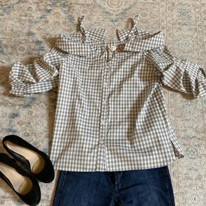 Emory Park off the shoulder top